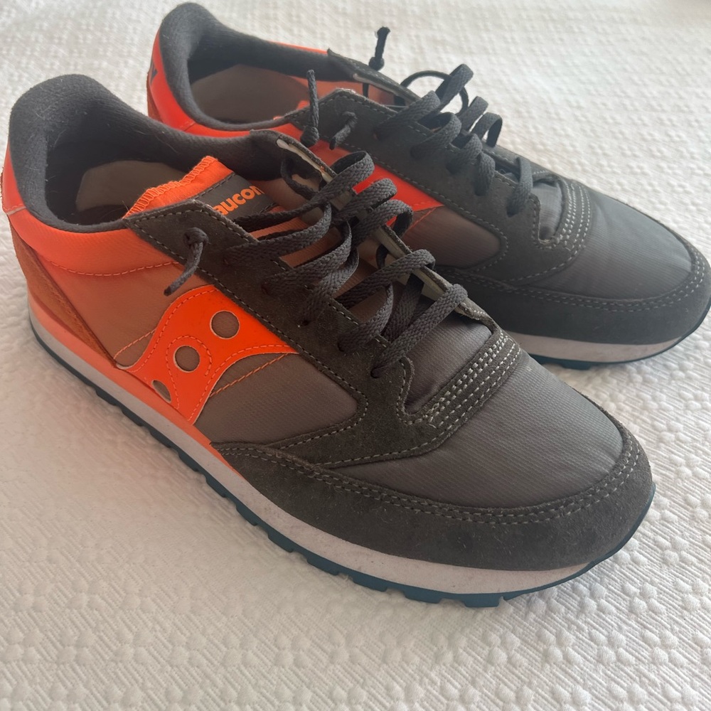 Saucony grey to orange